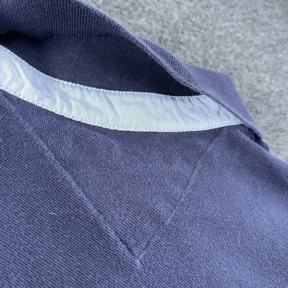 Tommy Hilfiger Men's Polo Shirt Blue Size XL 100% Cotton VTG Fade Y2K EUC - Picture 11 of 13